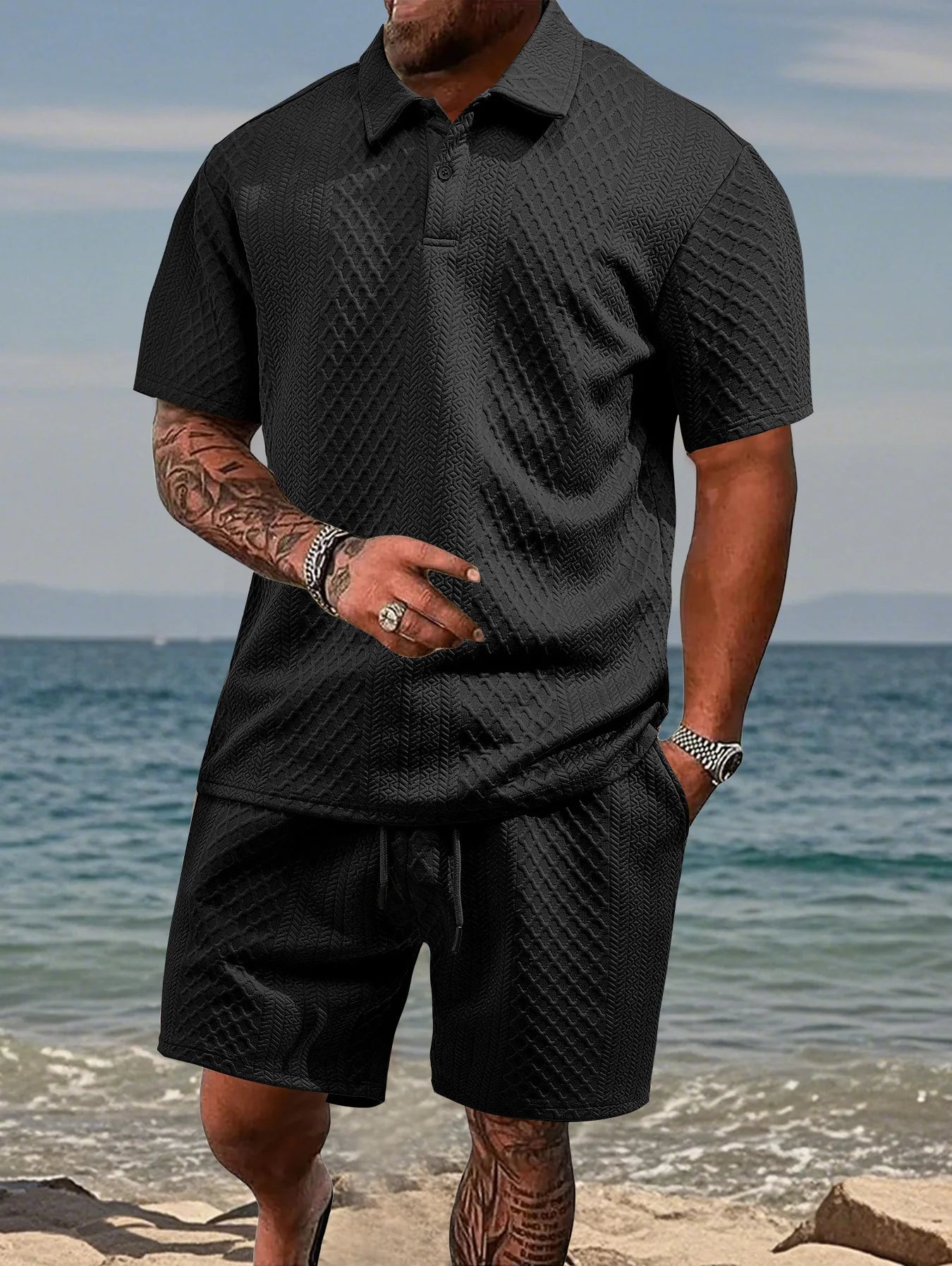 Casual Polo Shirt & Short