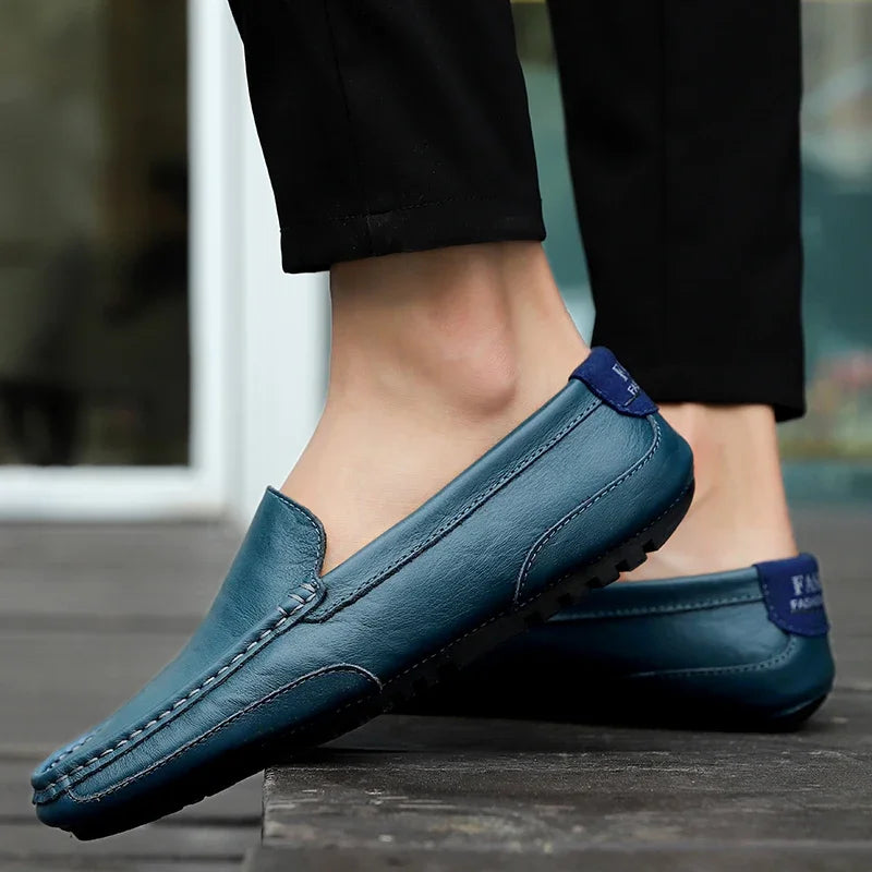 Genuine Leather Breathable Mocasines Casual Loafers Leather Shoes