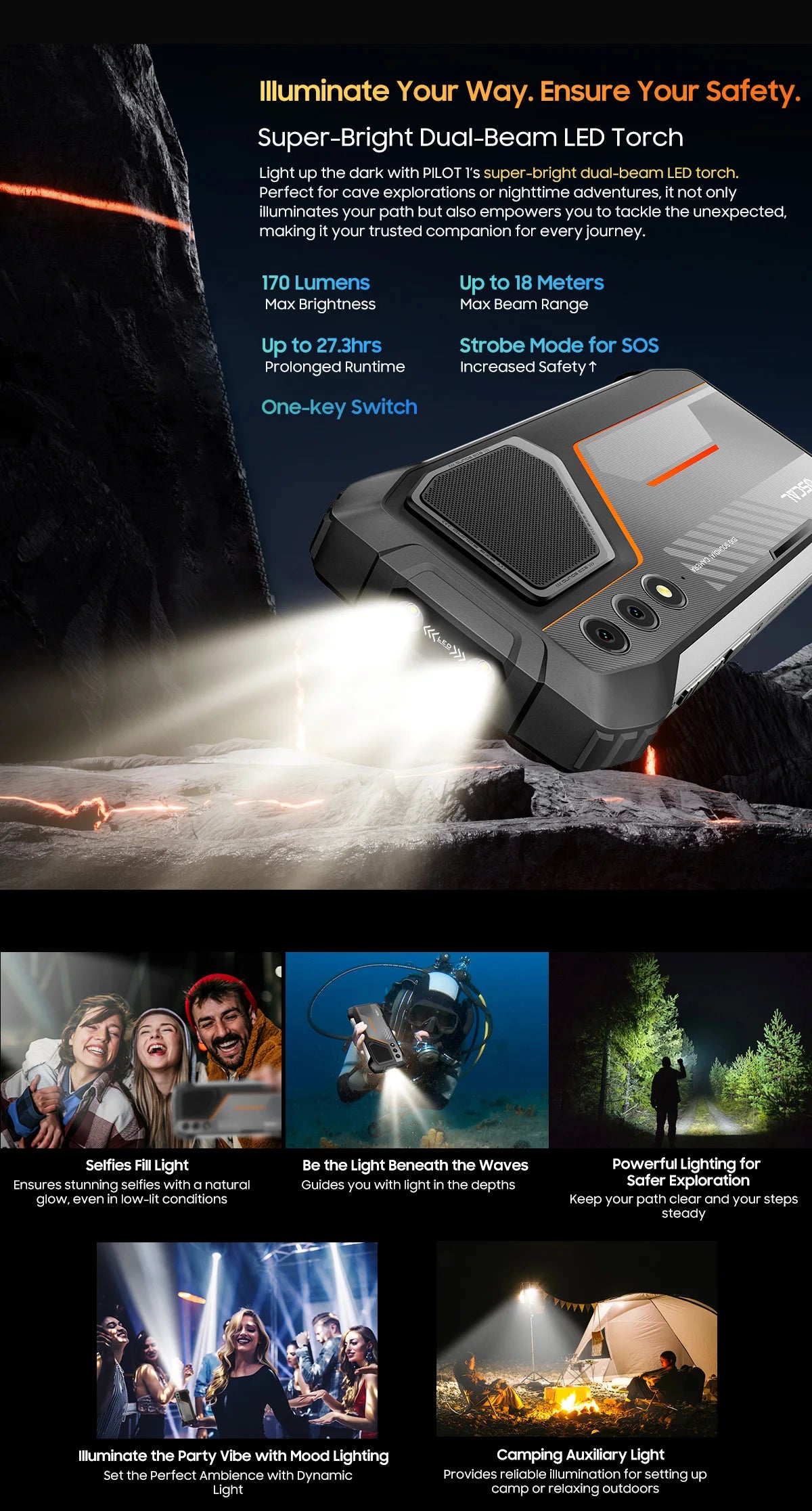 OSCAL PILOT 1 Rugged Phone,