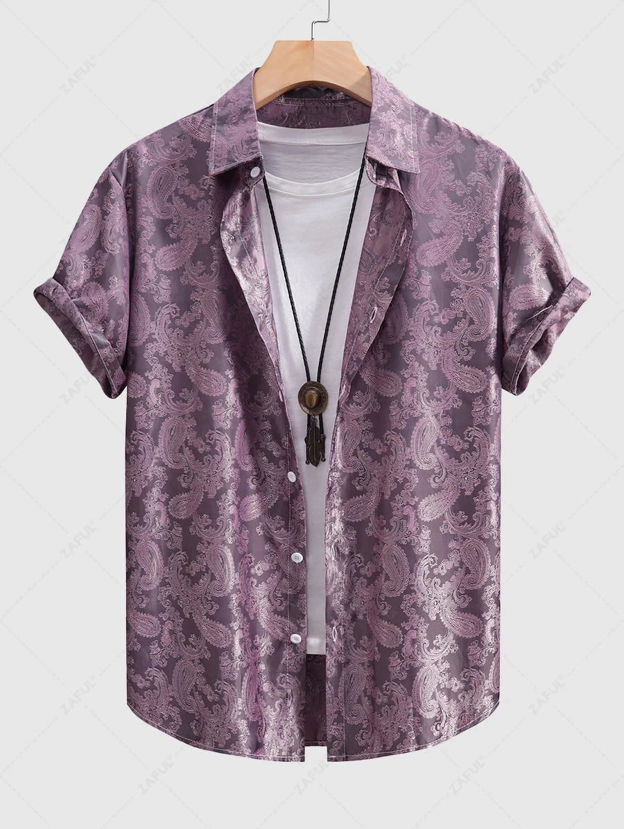 Hawaiian men's summer designer shirt