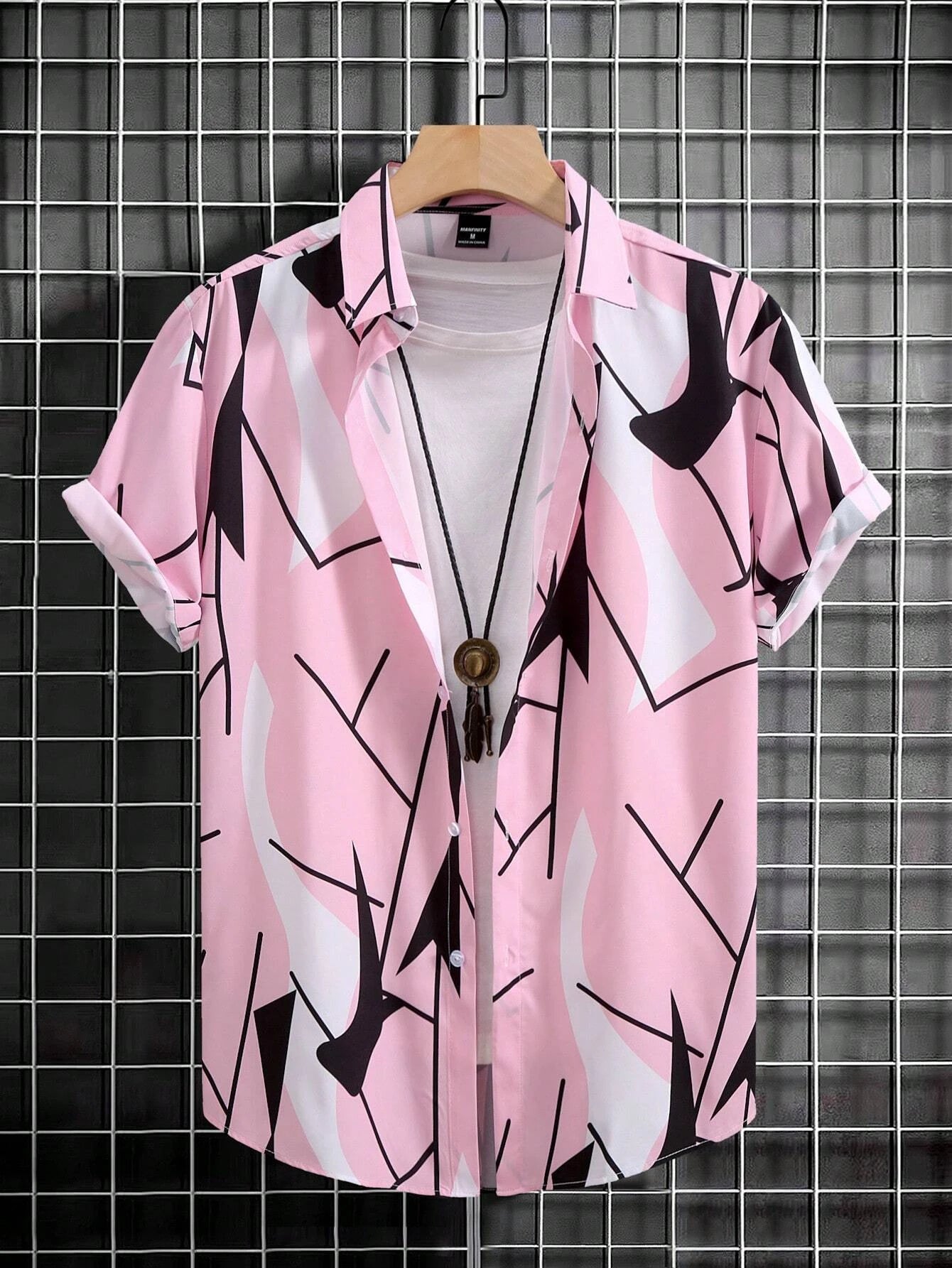 Fun Block Pattern Printed Shirts