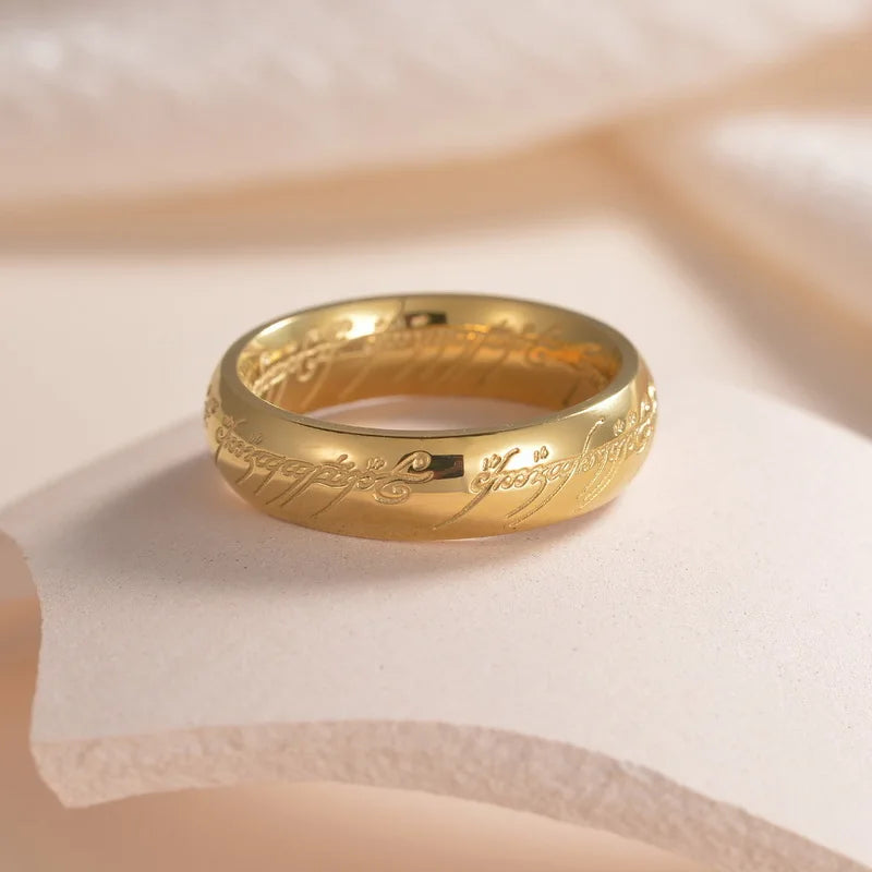 'RINGS OF POWER' 3D Carved Engraving Rings