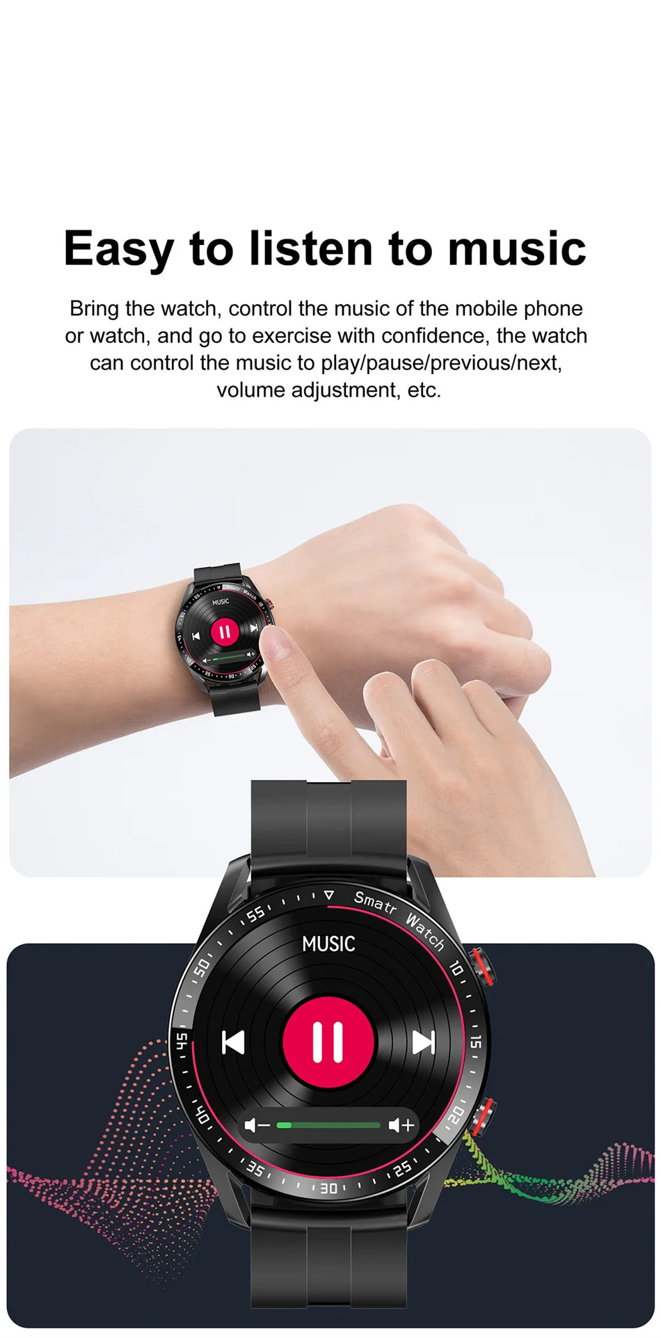 ECG+PPG Bluetooth Call Smart Watch