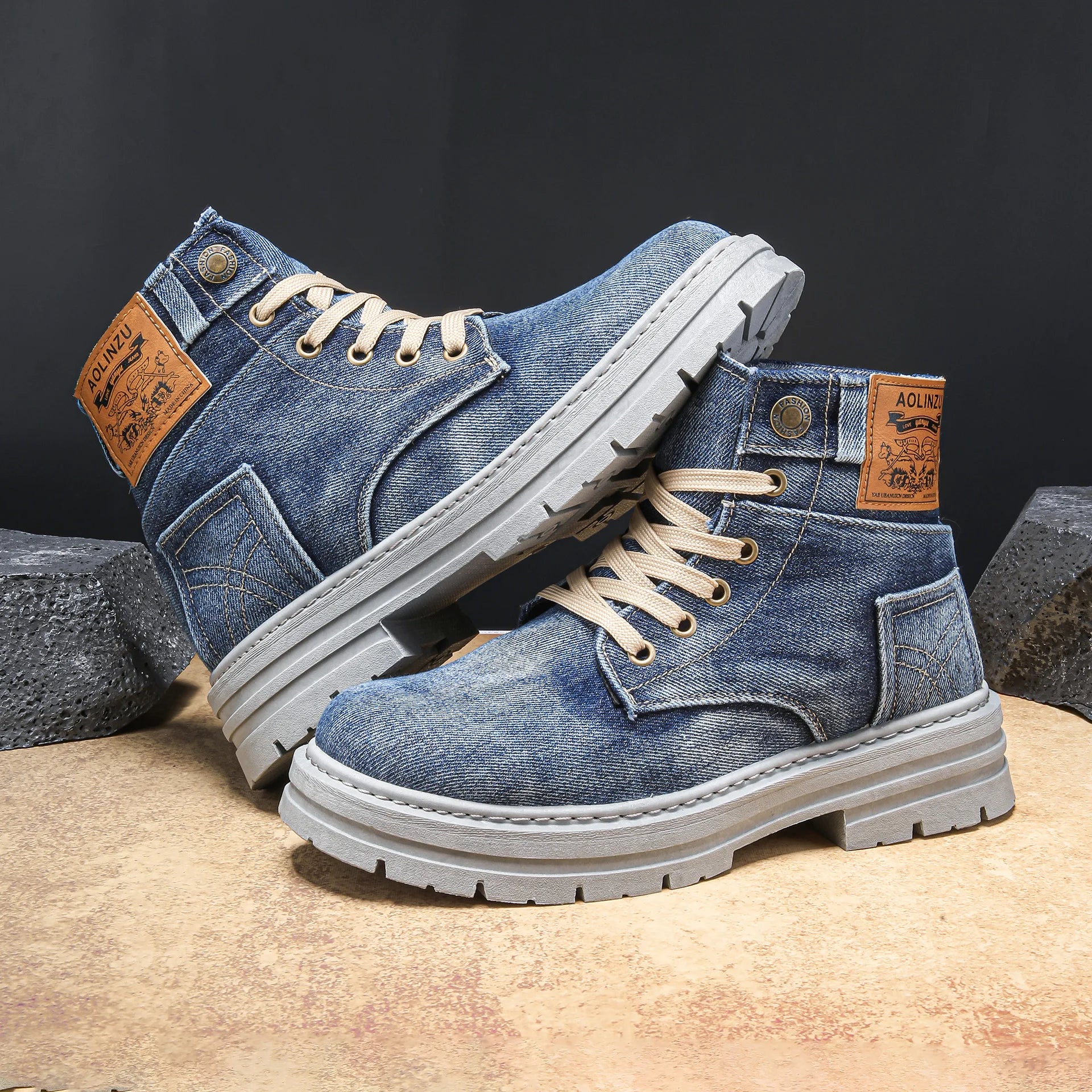 Retro Canvas Boots
