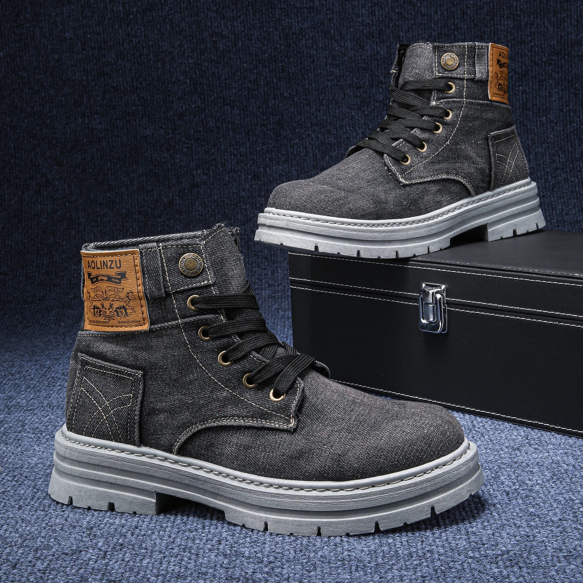 Retro Canvas Boots