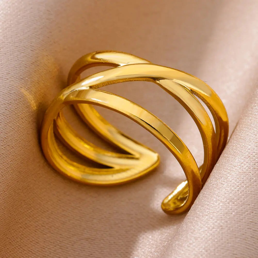 Gold Color Luxury Classic rings