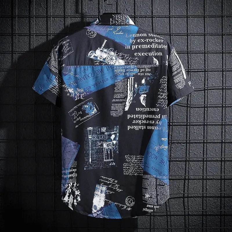 HAIBINZOULU printed shirts
