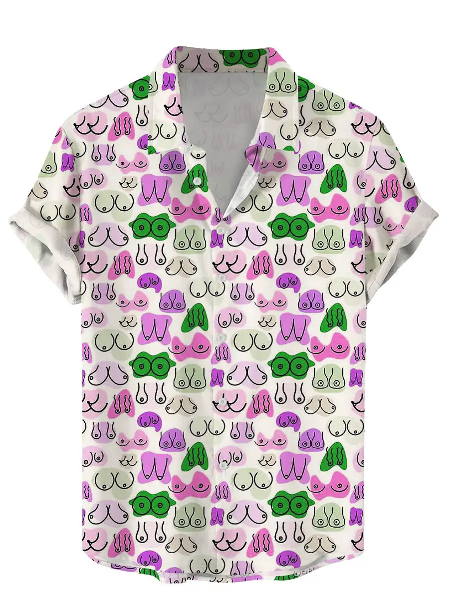 Hawaiian 3D Print Art Graphics Shirts