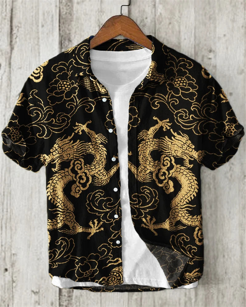 3D Printed Hawaiian Lapel Shirts