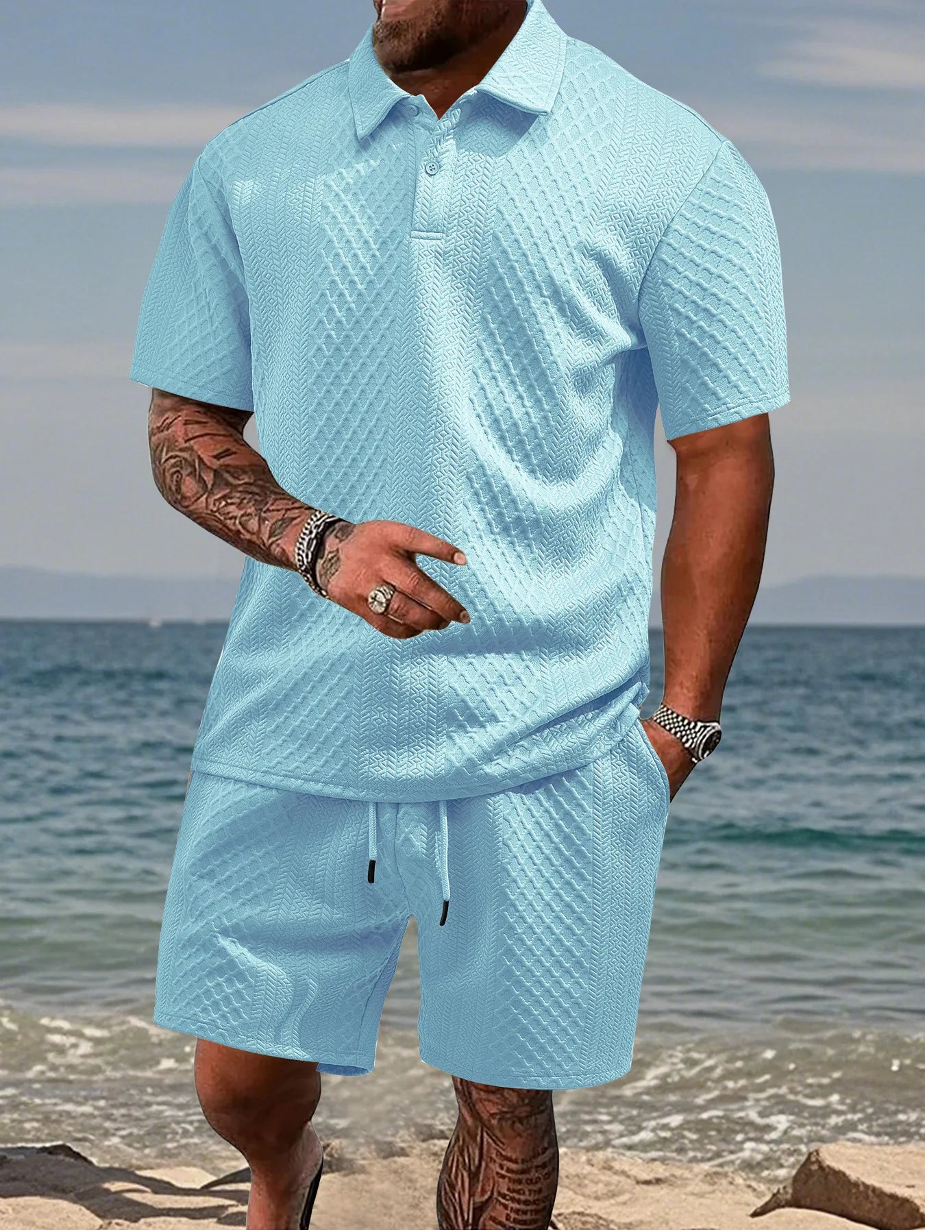Casual Polo Shirt & Short