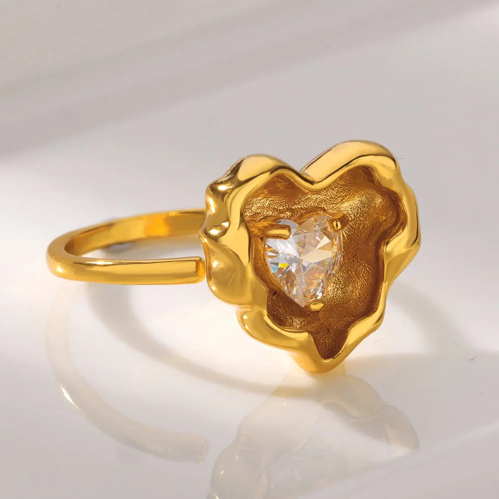Vintage Ancient Greek Arethusa Goddess Coin Ring - gold plated