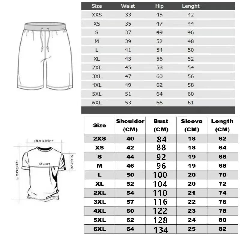Tie-dye Pattern Shorts & T-Shirt