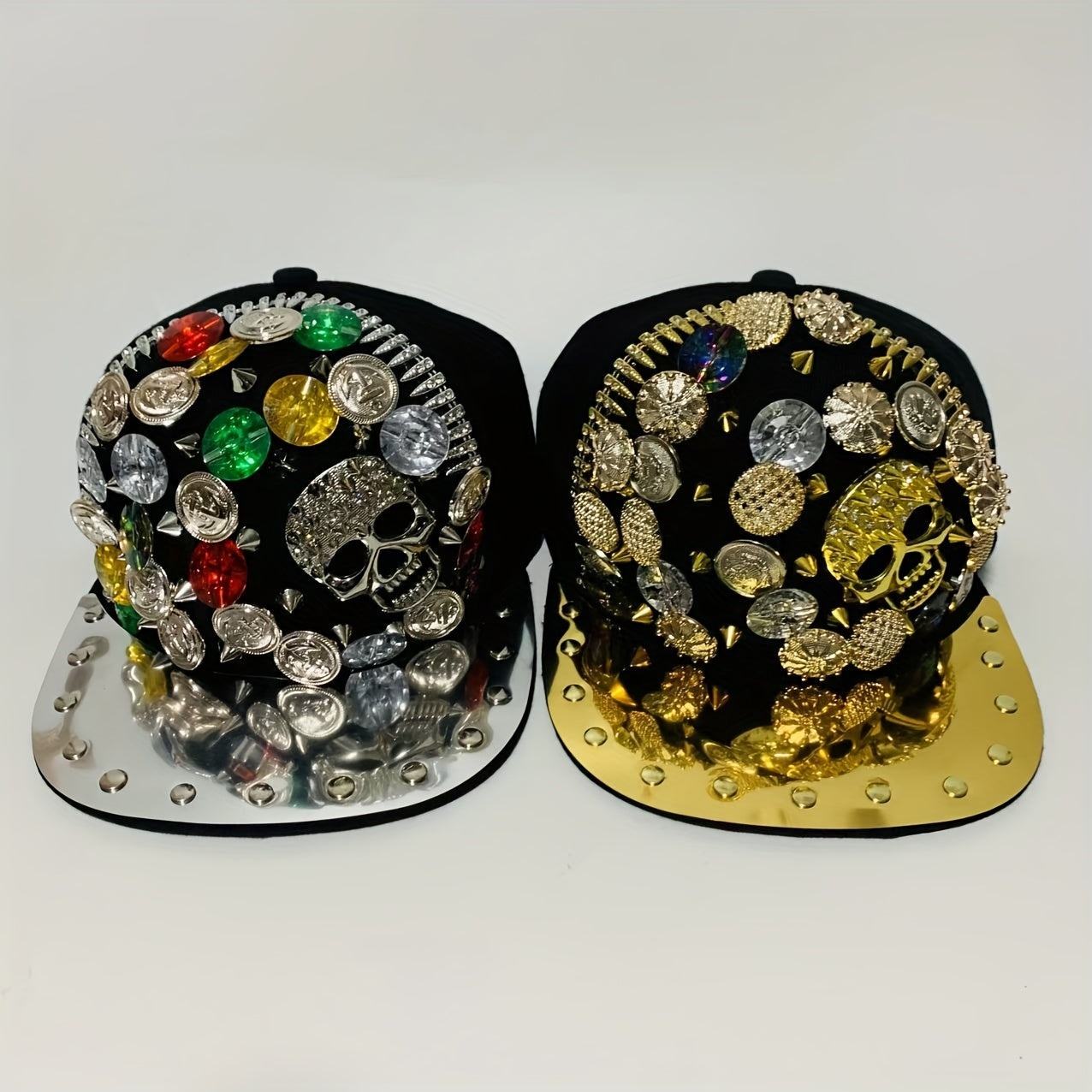 Handcrafted Rivet Studded Fashion Baseball Cap