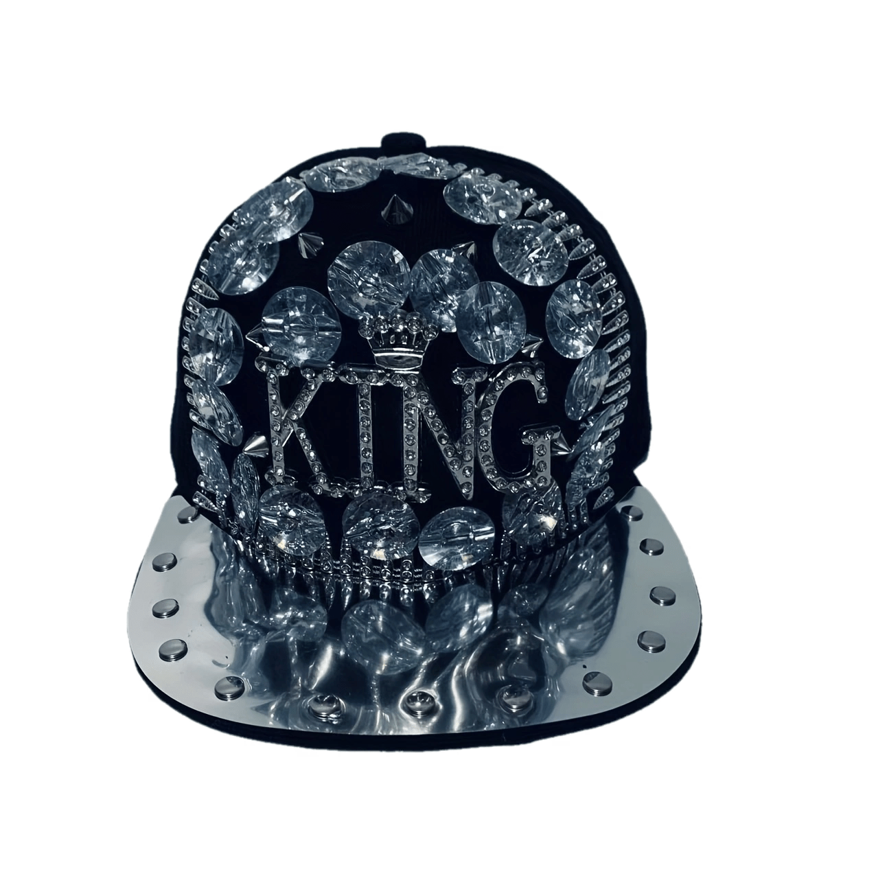 Rhinestone "KING" Baseball Cap
