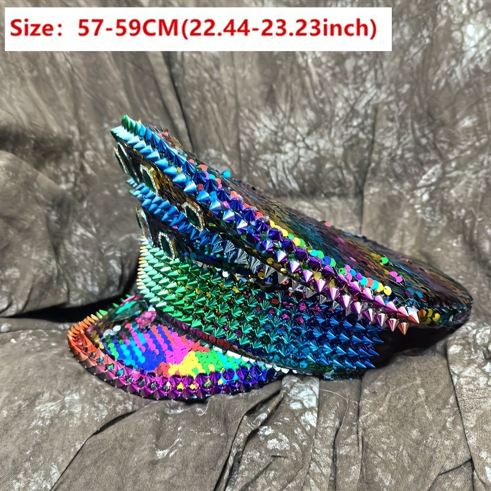Punk Military Rivet Hat