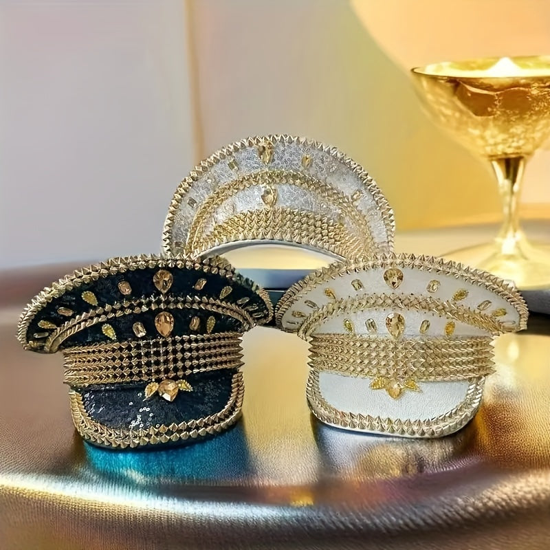 Punk Rivet Captain Hat