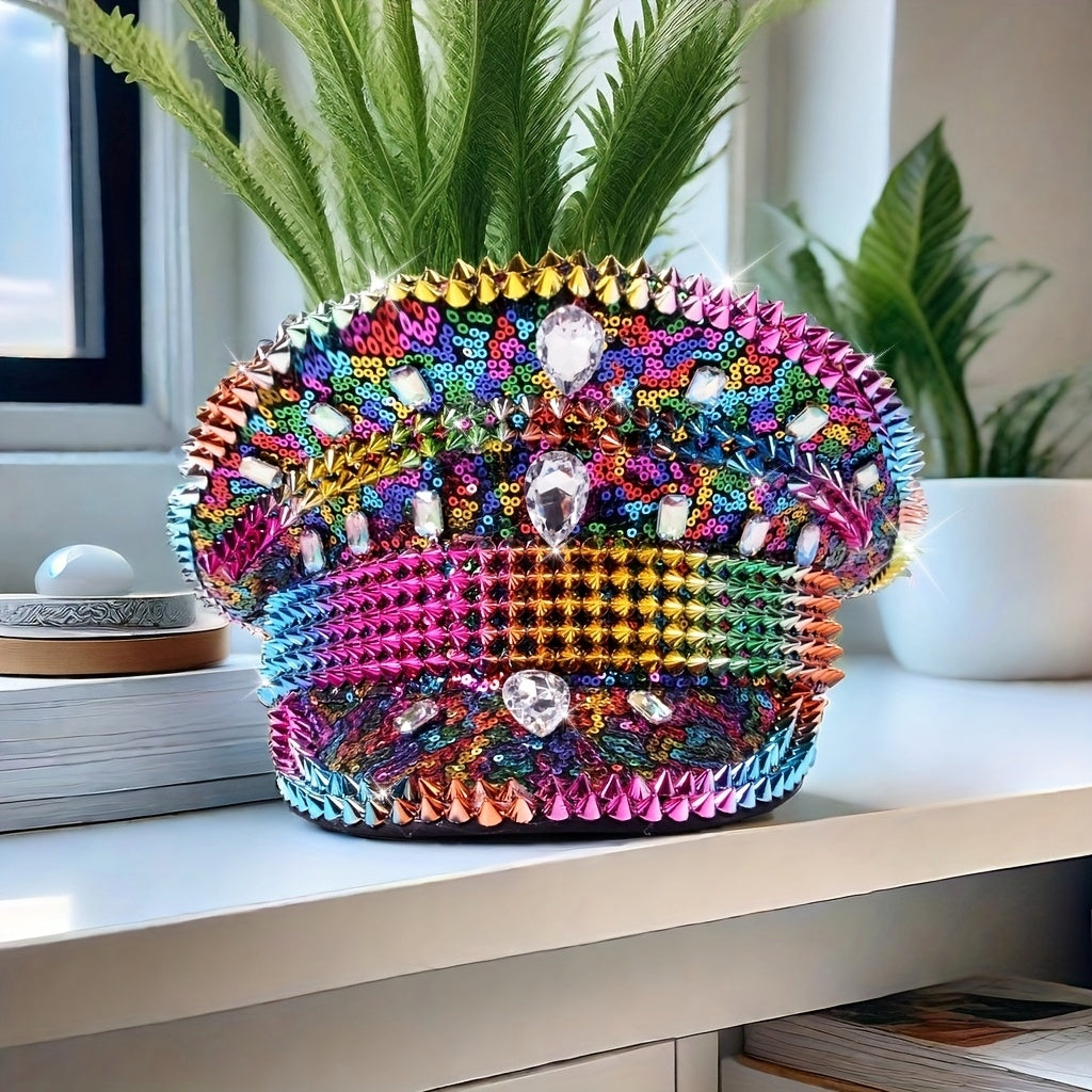 Rhinestone Captain Hat
