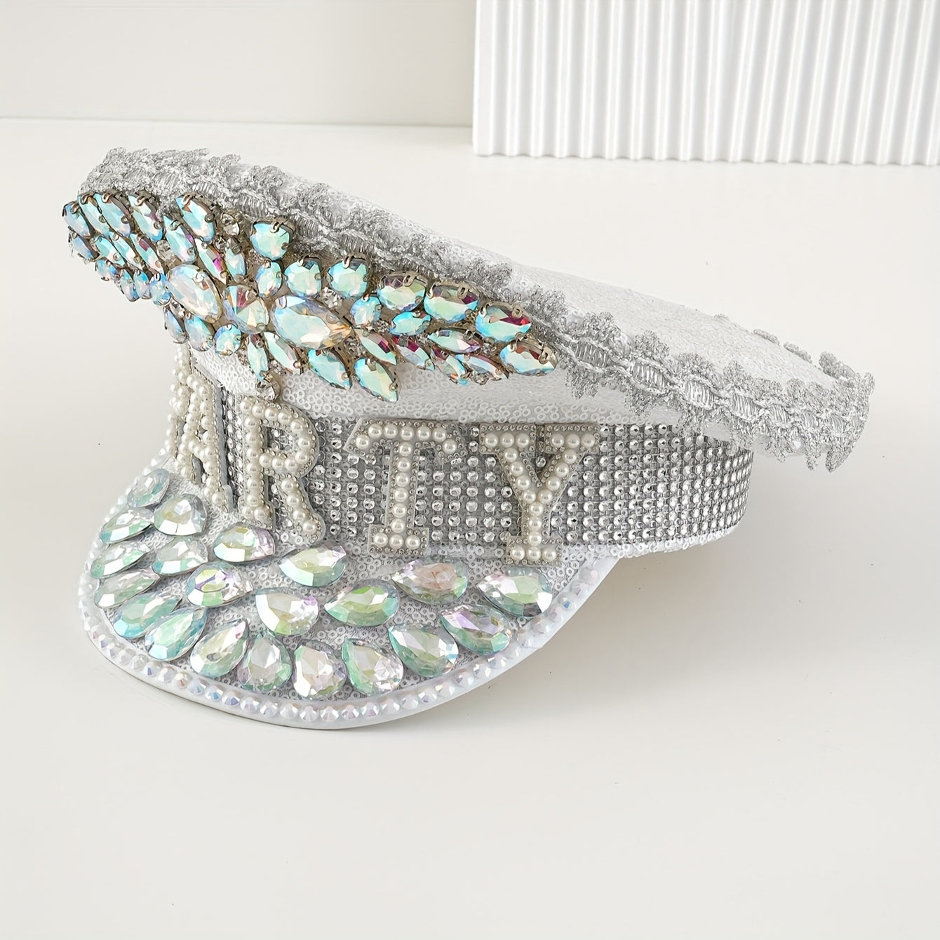 Shiny Rhinestone Sparkly Stage Hat
