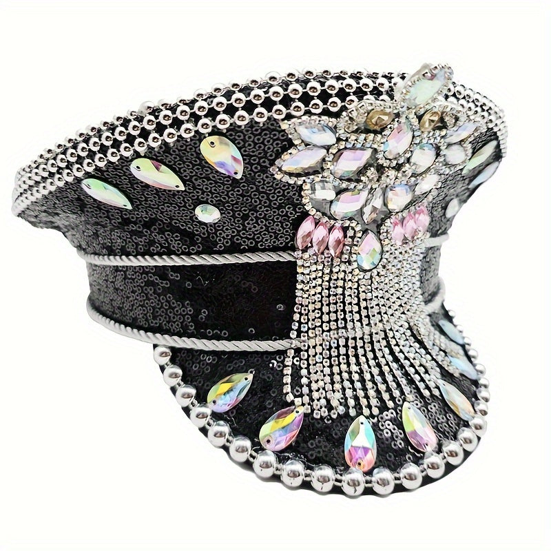 Fantasy Themed Sequin Captain Hat