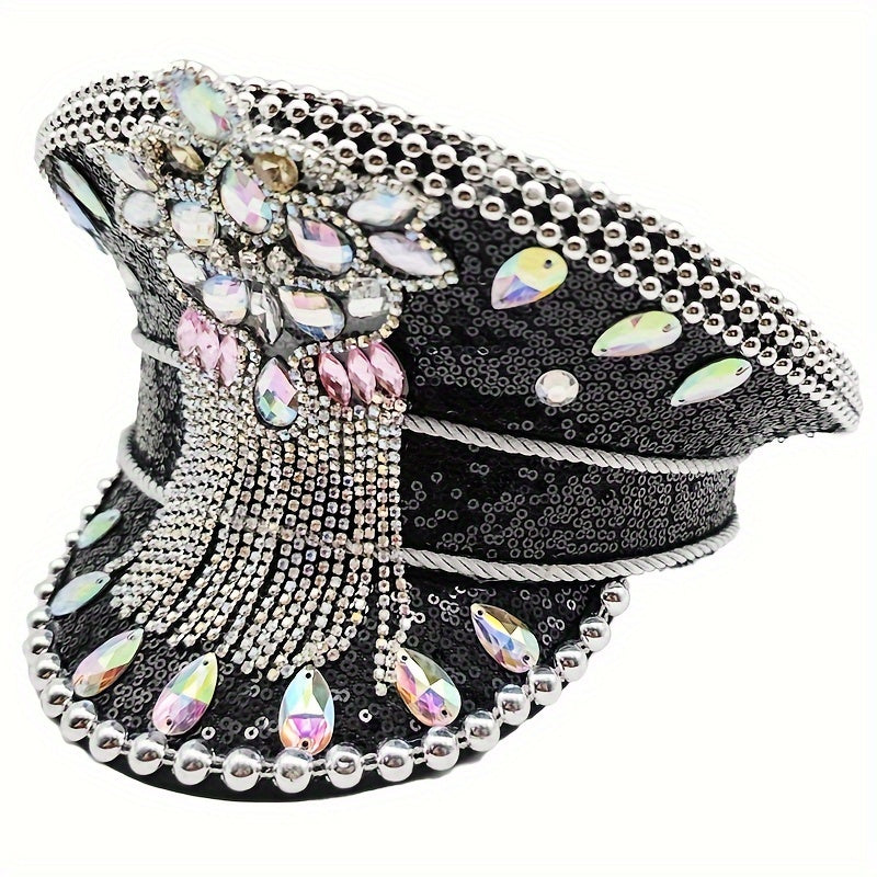 Fantasy Themed Sequin Captain Hat