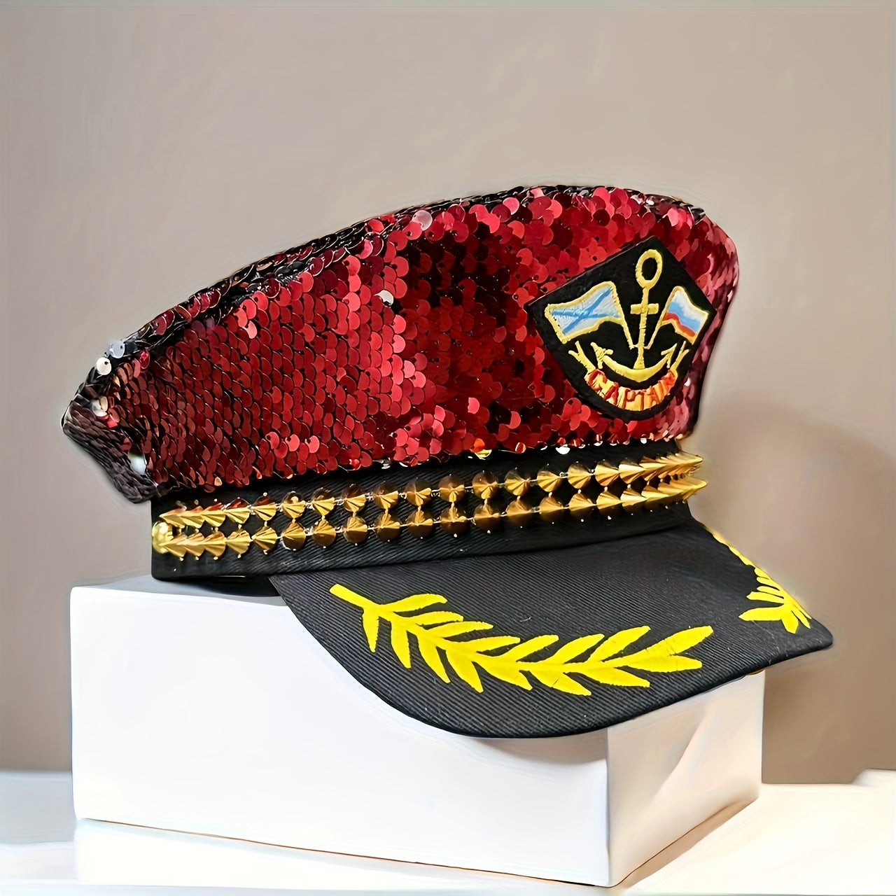 Sequined Captain's Hat