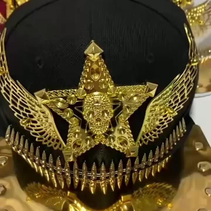 Hip Hop Punk Riveted Baseball Cap