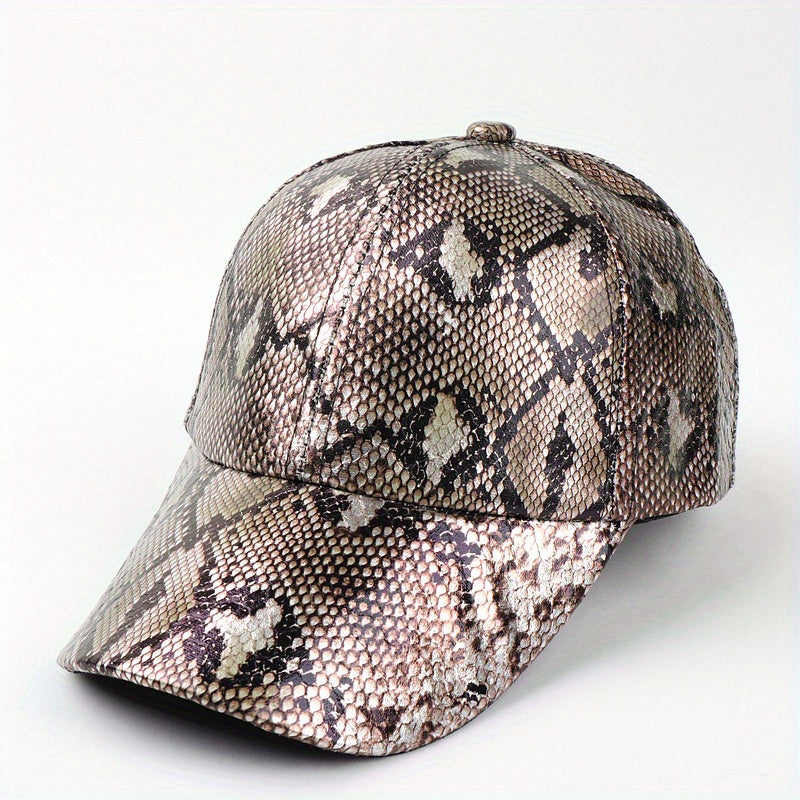 Snake Pattern Baseball Cap