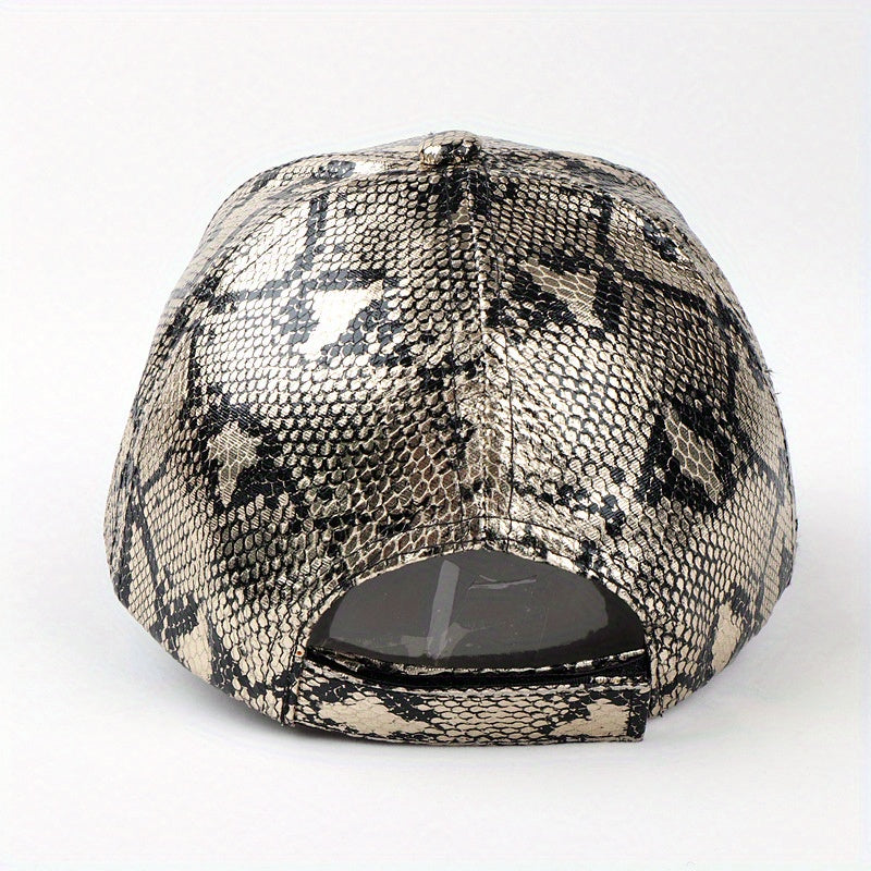 Snake Pattern Baseball Cap