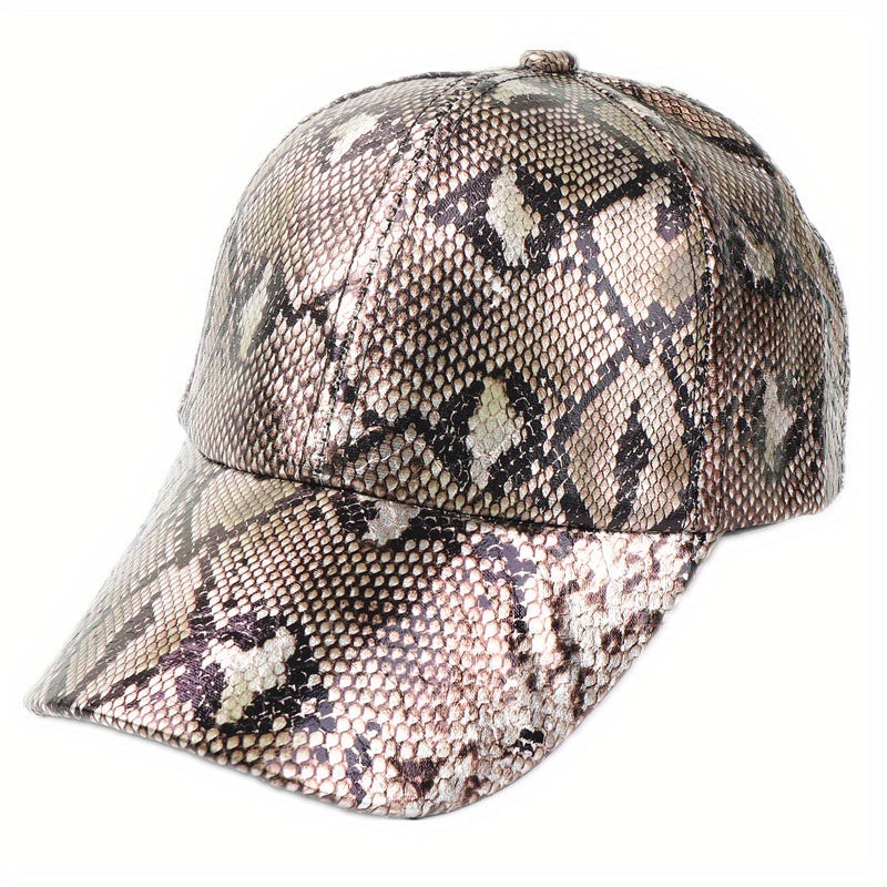 Snake Pattern Baseball Cap