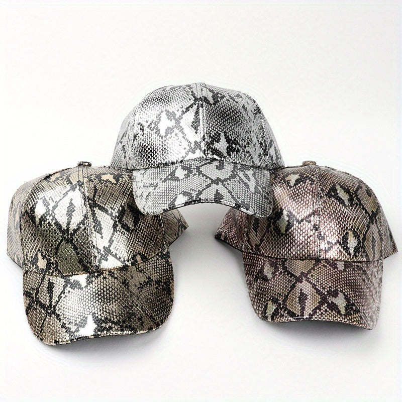 Snake Pattern Baseball Cap