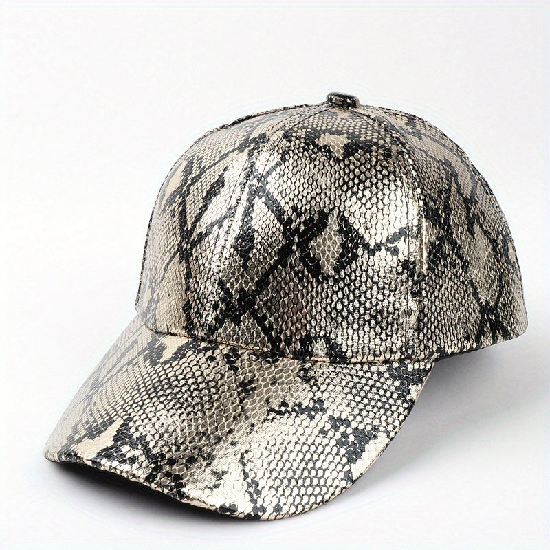 Snake Pattern Baseball Cap