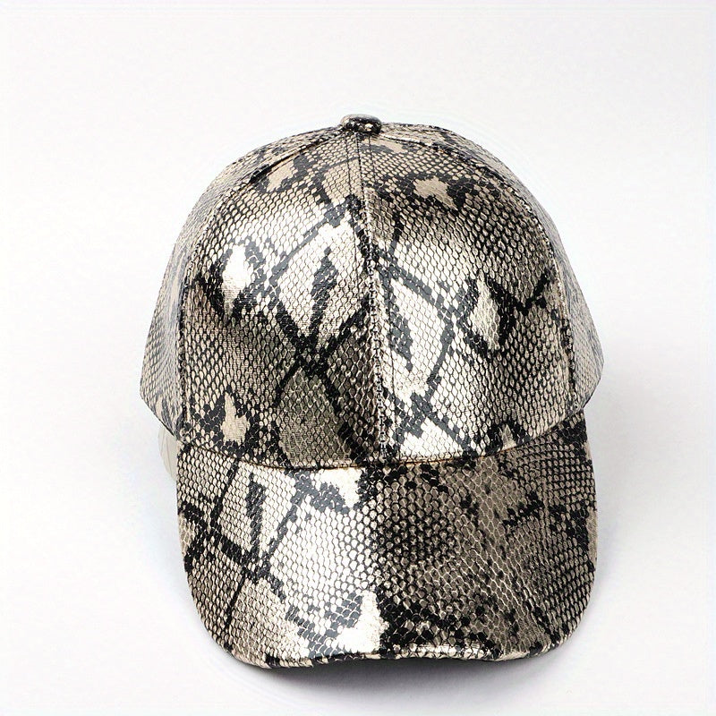 Snake Pattern Baseball Cap