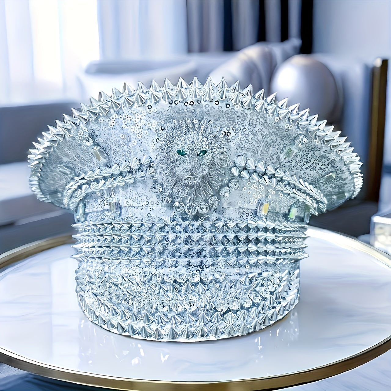 Steampunk Rhinestone Captain Hat
