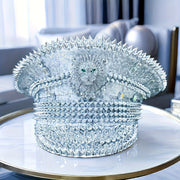 Steampunk Rhinestone Captain Hat