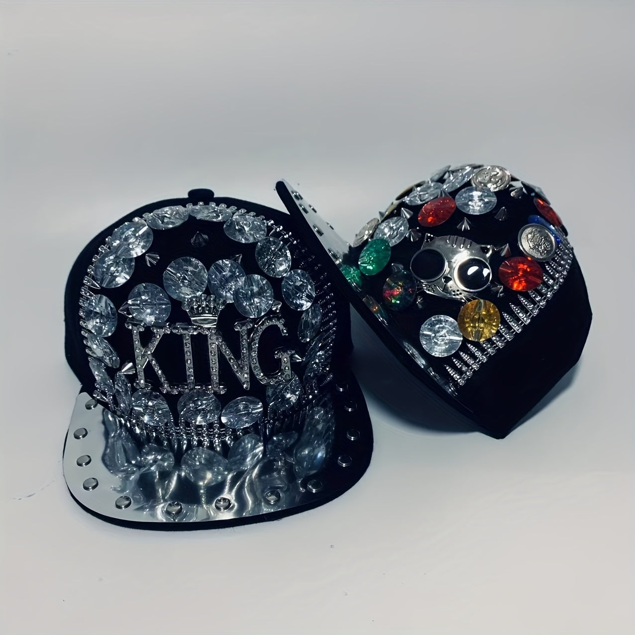 Rhinestone "KING" Baseball Cap