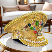 Festival Rhinestone Captain's Hat
