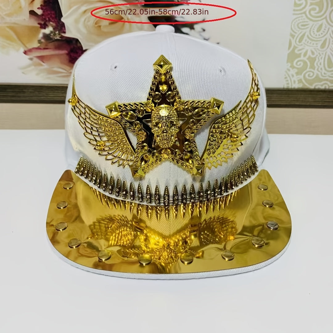 Hip Hop Punk Riveted Baseball Cap