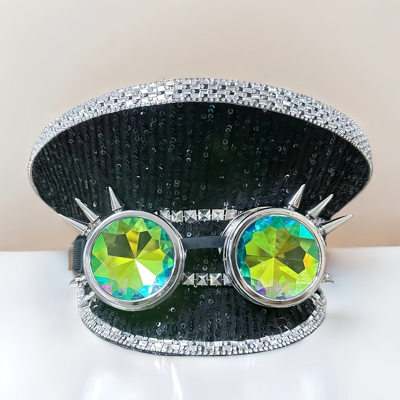 Black Steampunk Hat & googles