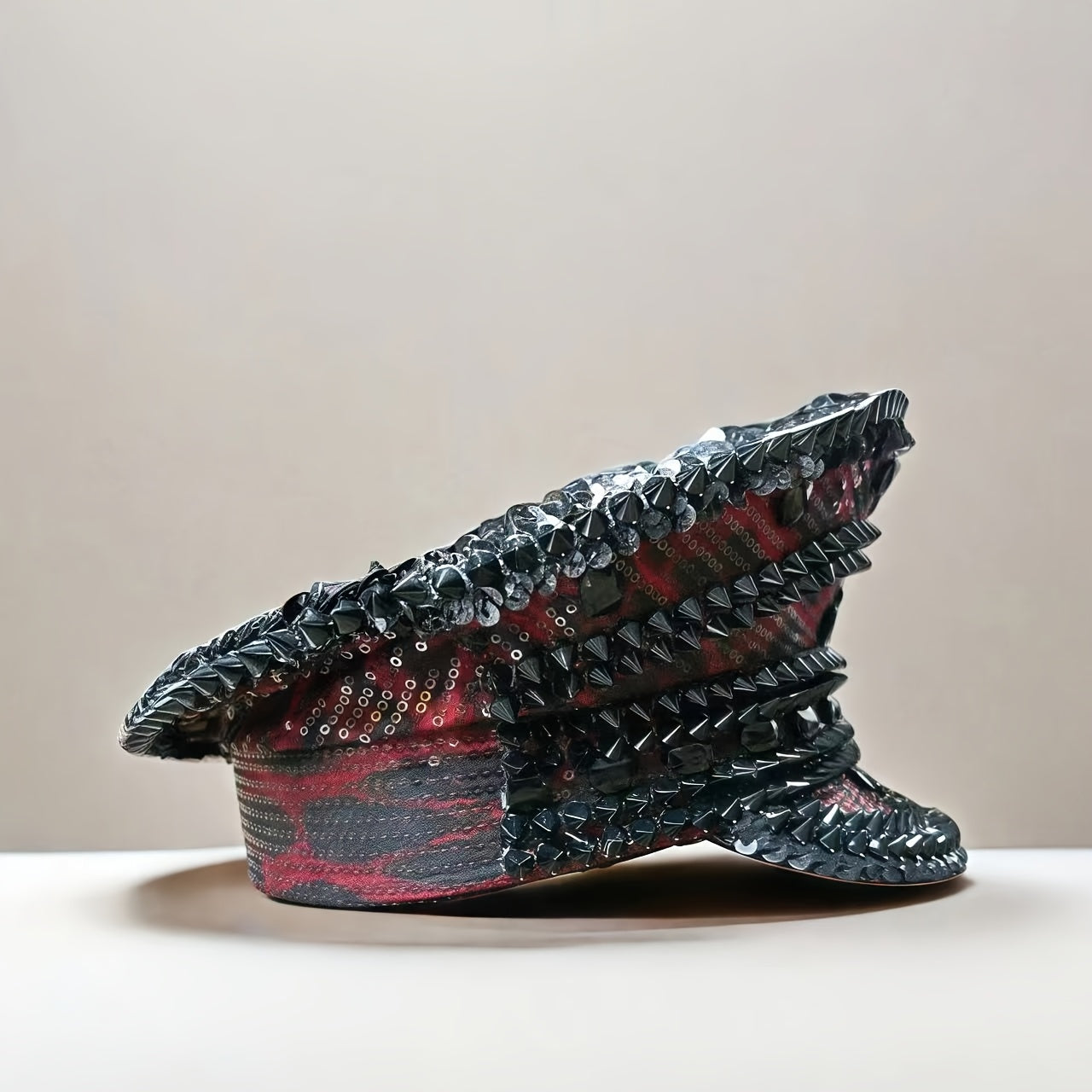 Sparkling Rhinestone Steampunk Captain Hat