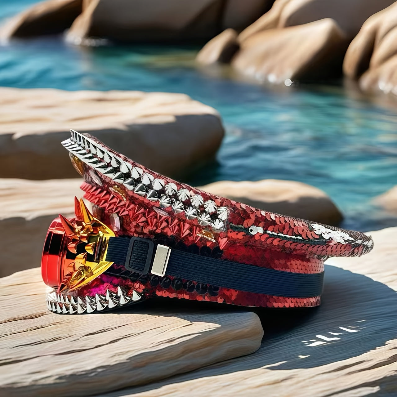 HONGLUAN Sparkling Steampunk Captain Hat