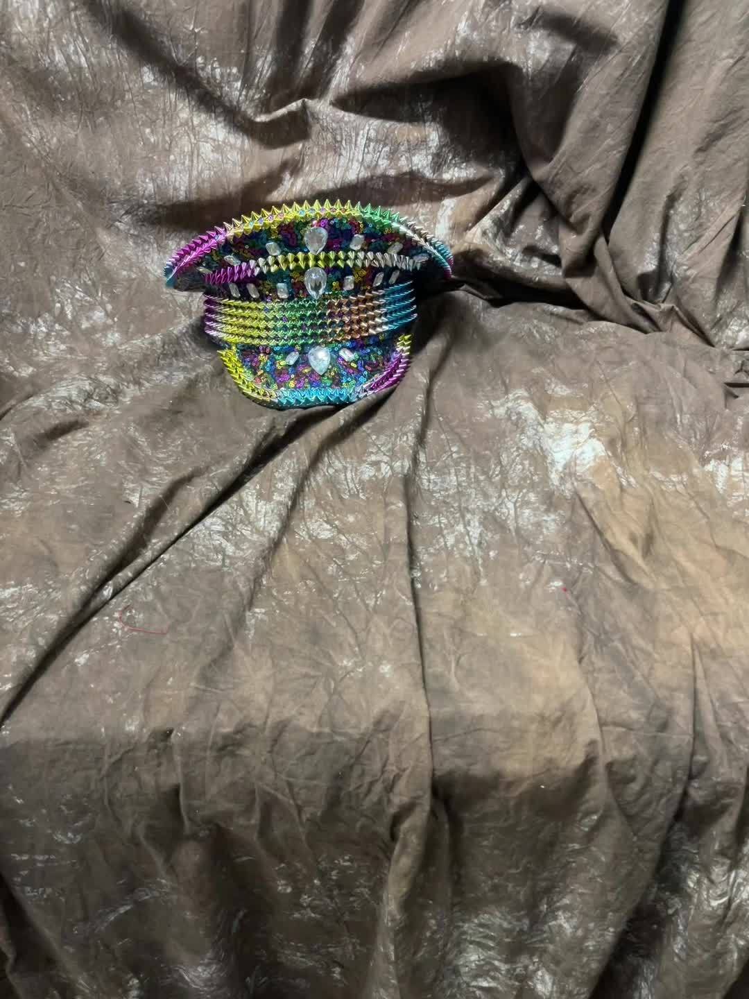 Rhinestone Captain Hat