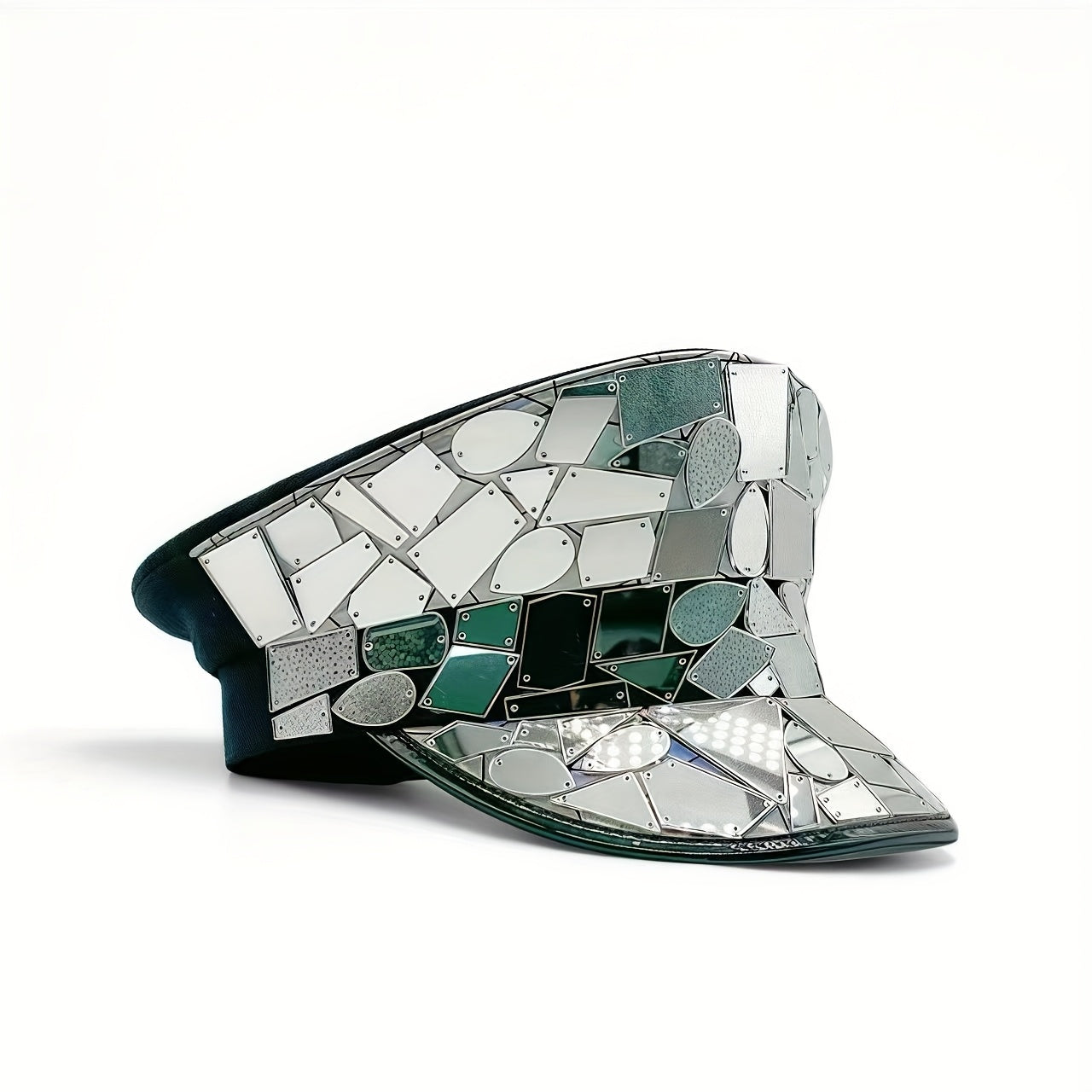 Sparkly Rhinestone Disco Captain Hat