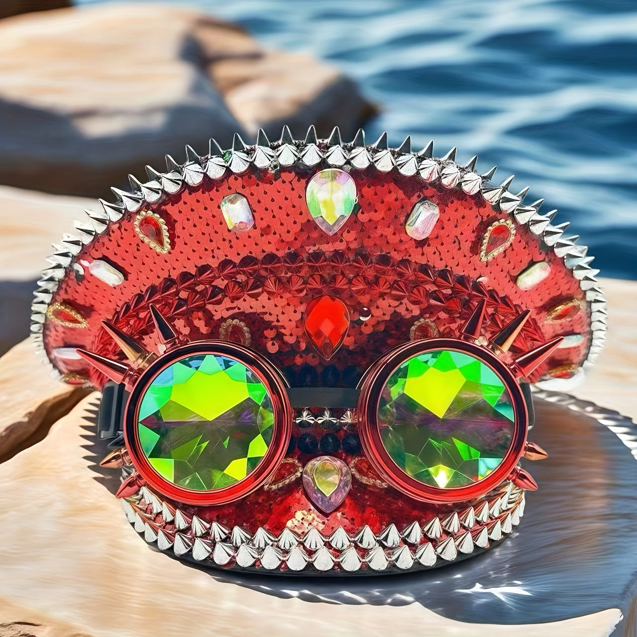 HONGLUAN Sparkling Steampunk Captain Hat