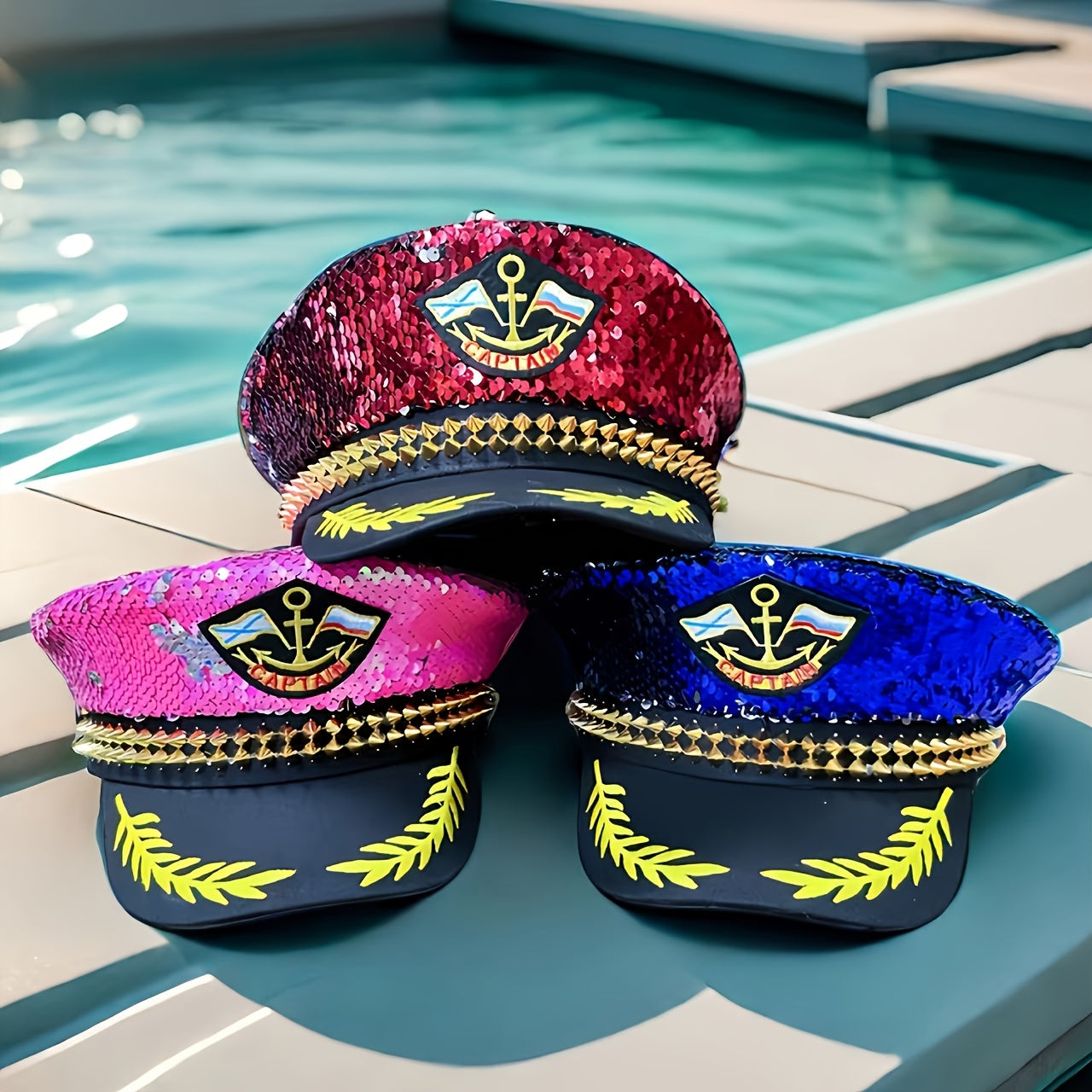 Sequined Captain's Hat