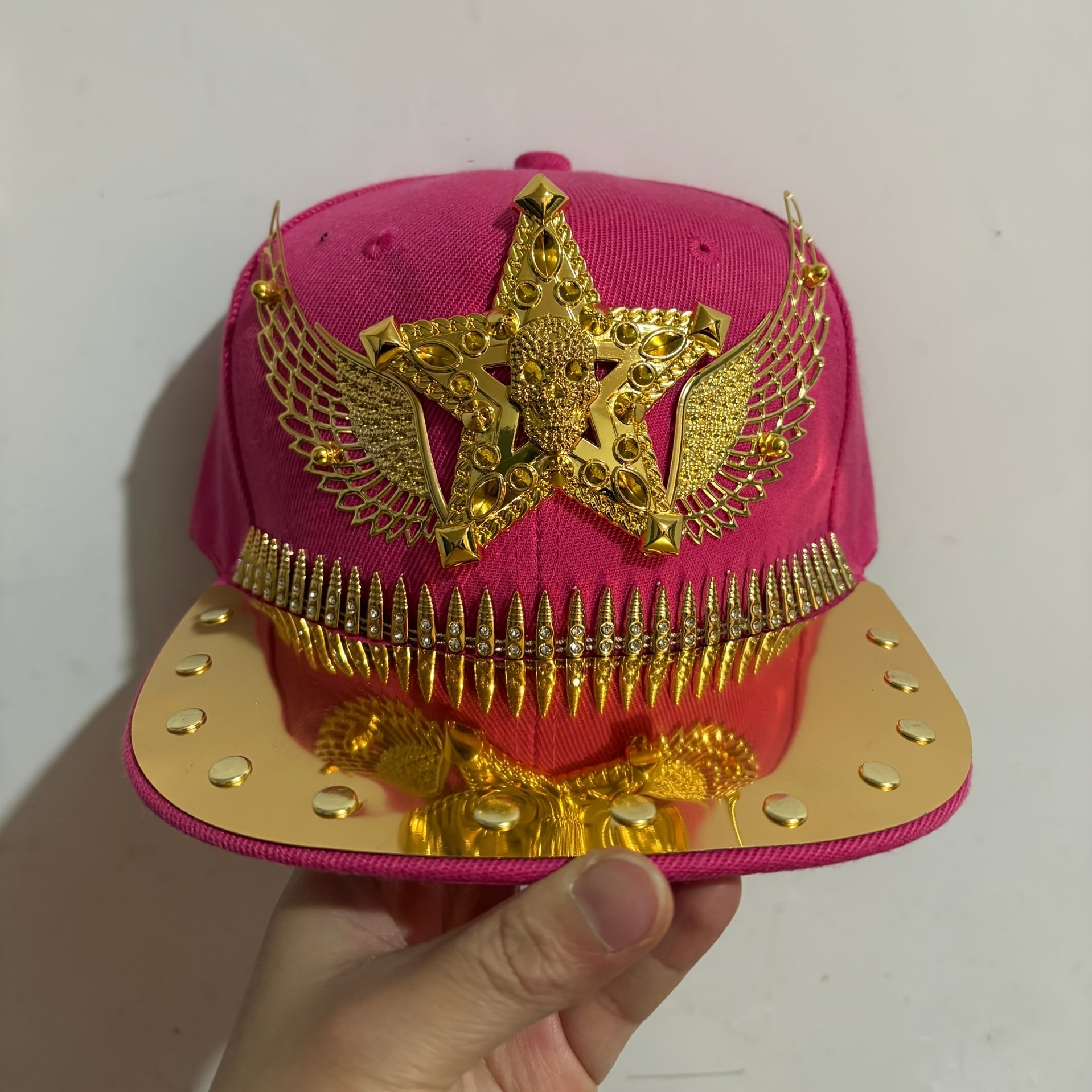 Hip Hop Punk Riveted Baseball Cap