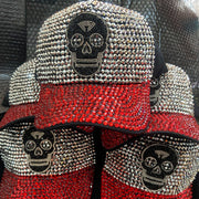 Skull Rhinestone Embellished Baseball Cap