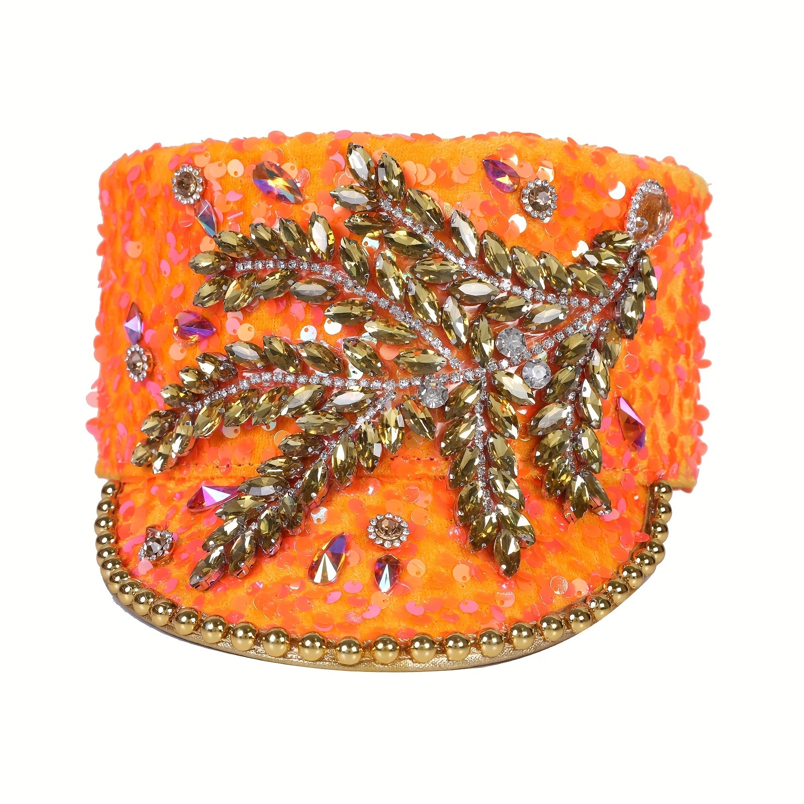 Luxurious Velvet Sequin Captain Hat