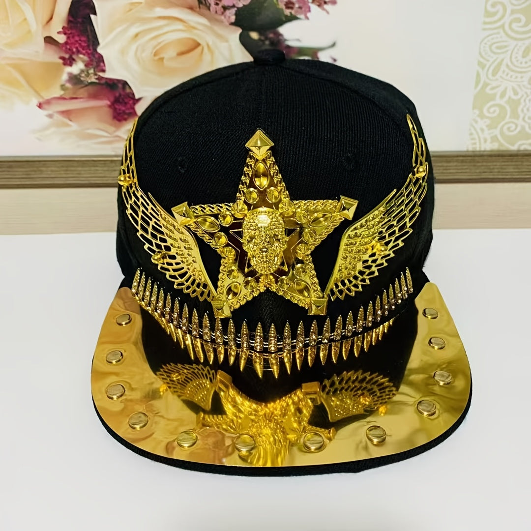 Hip Hop Punk Riveted Baseball Cap