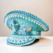 Glittering Rhinestone Captain's Hat