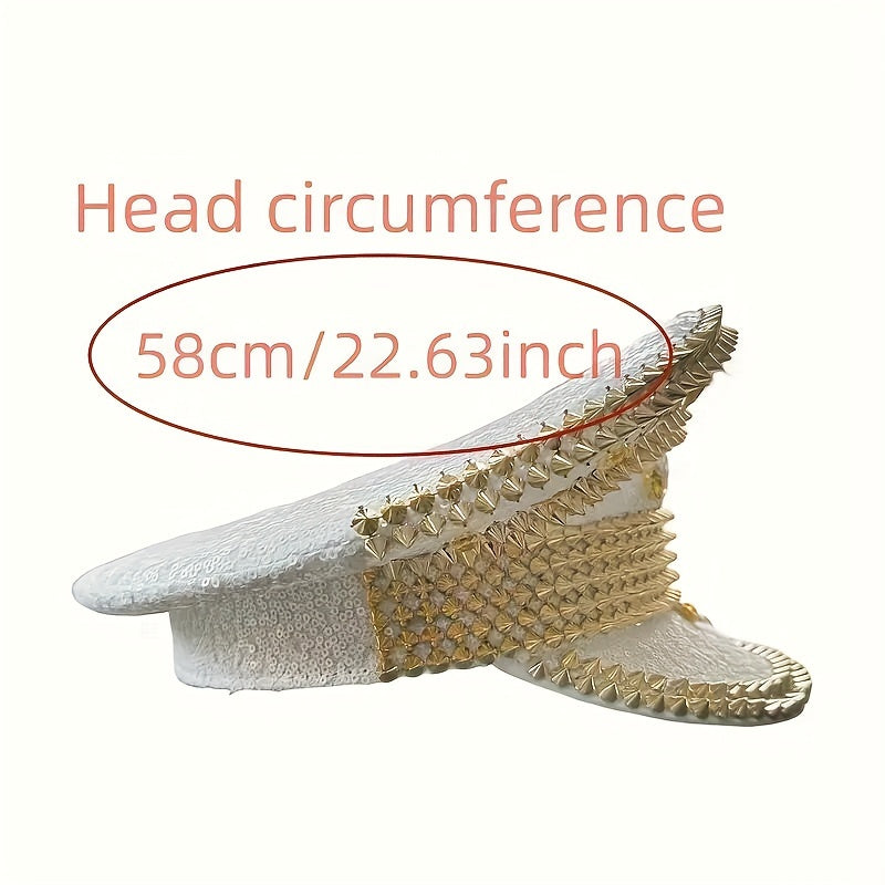 Punk Rivet Captain Hat